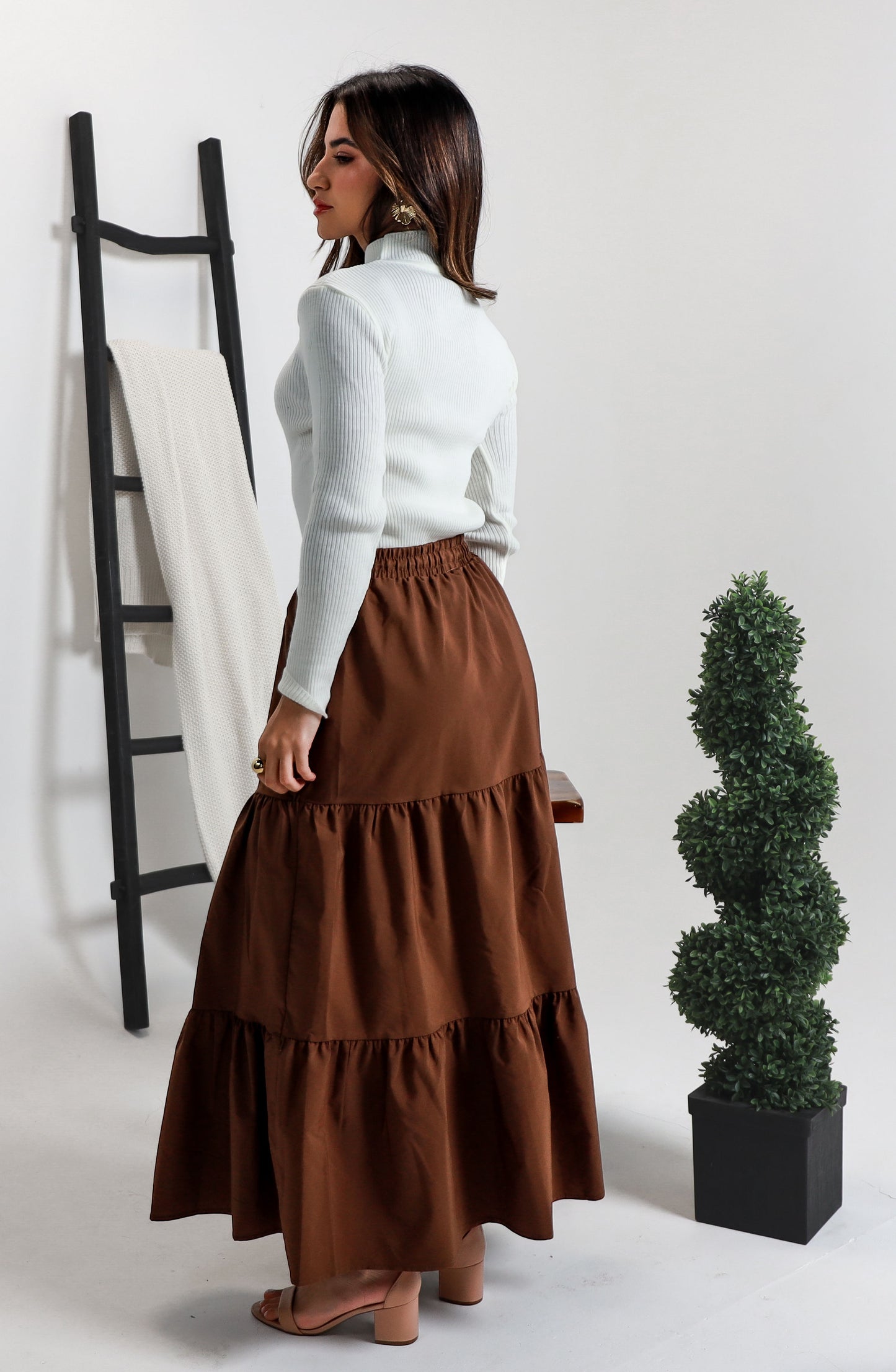 Long Brown Skirt
