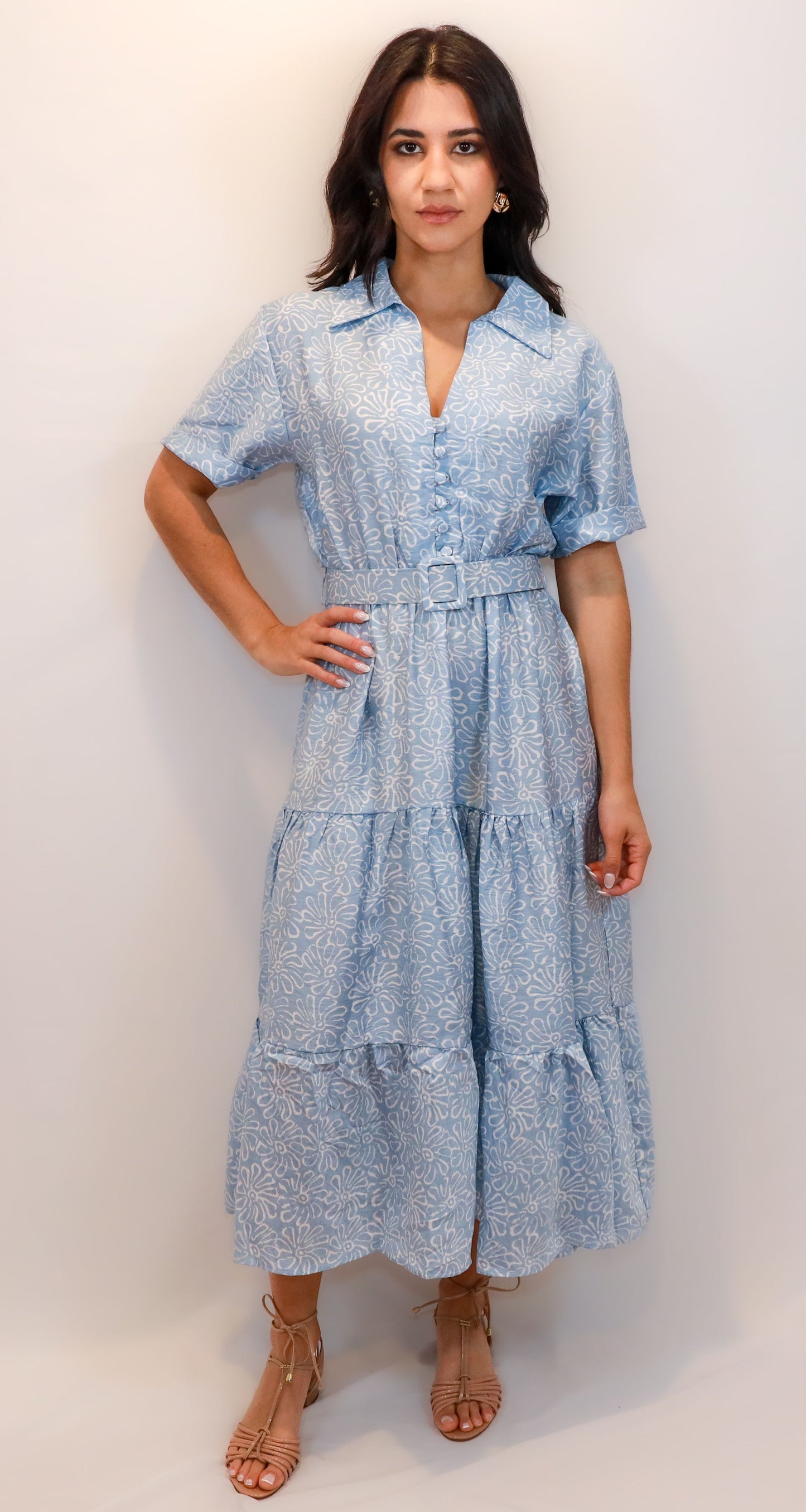 Timeless Charm: Tiered Shirt Dress (available in more colors) from 39.00 to 34.00