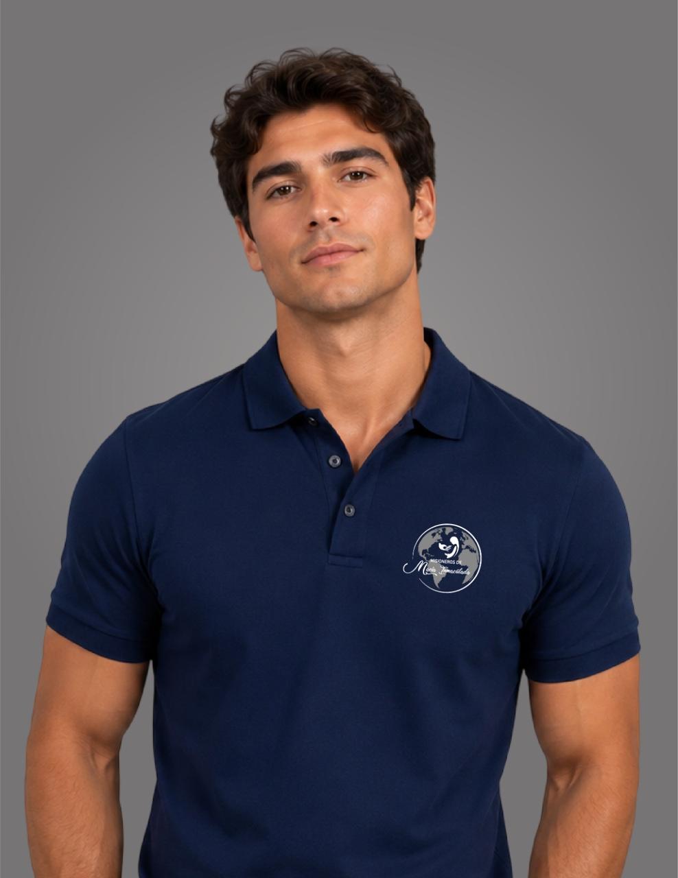 Camisas Polo con el logo de MMI - Navy