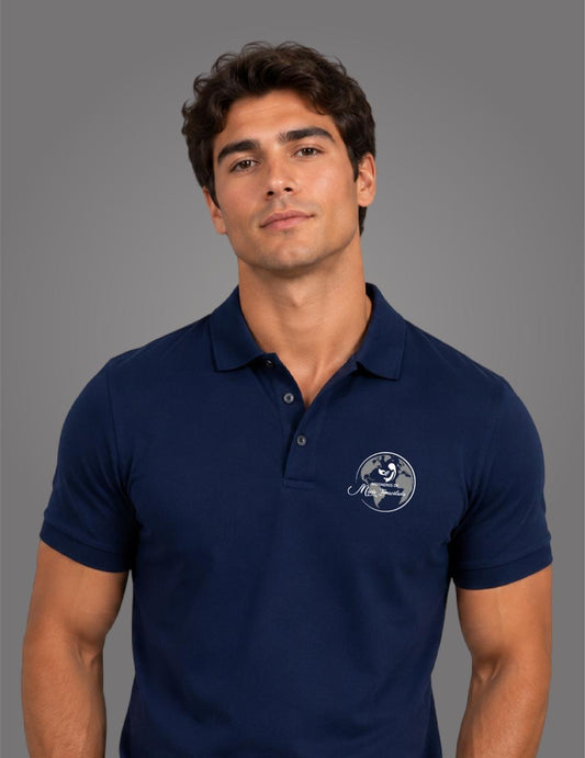 Camisas Polo con el logo de MMI - Navy