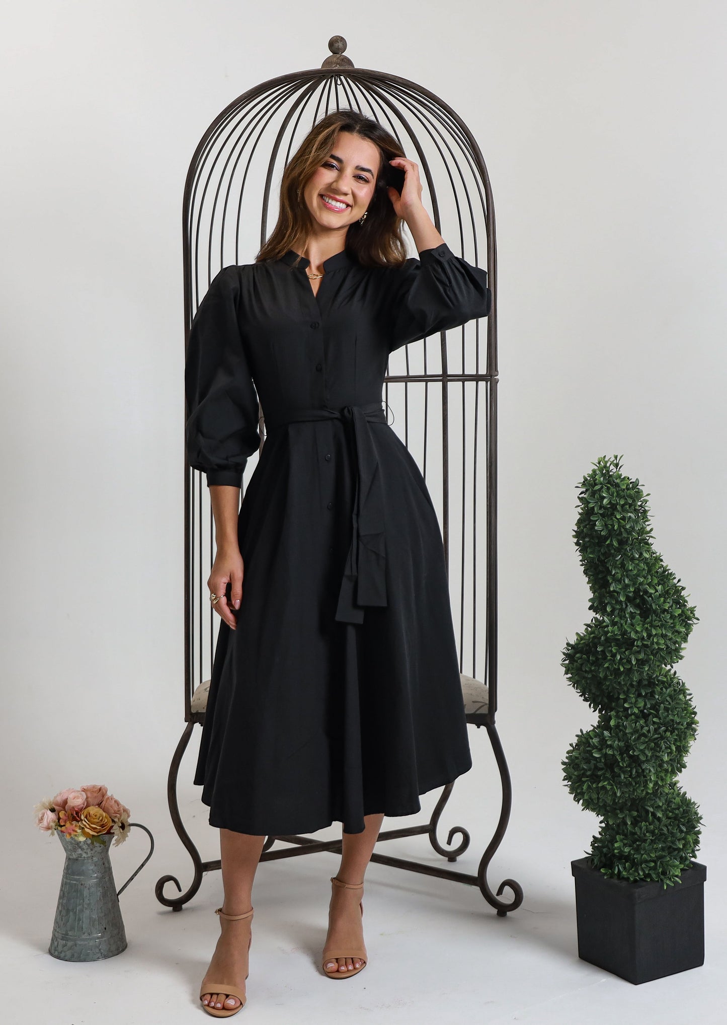 Black Midi Dress Style & Dignity Black Midi Dress Style & Dignity