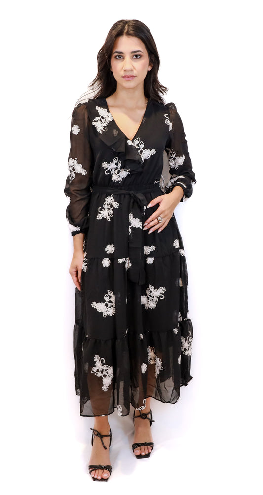 Elegant Embroidered Midi Dress (available in more colors)