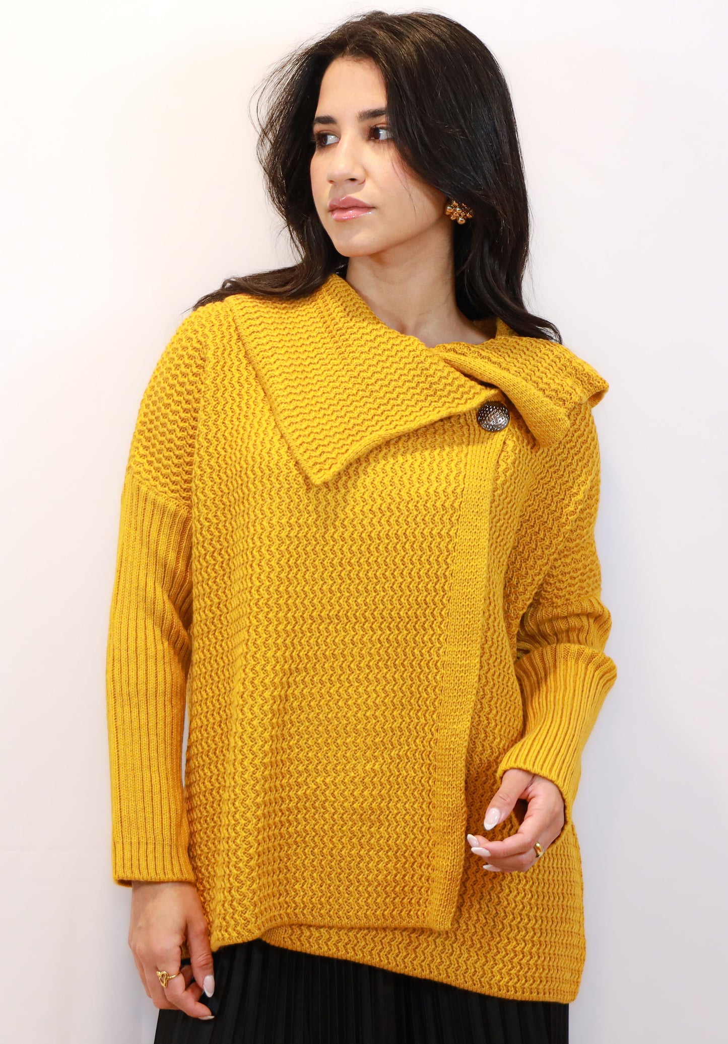 Asymmetrical Knit Sweater