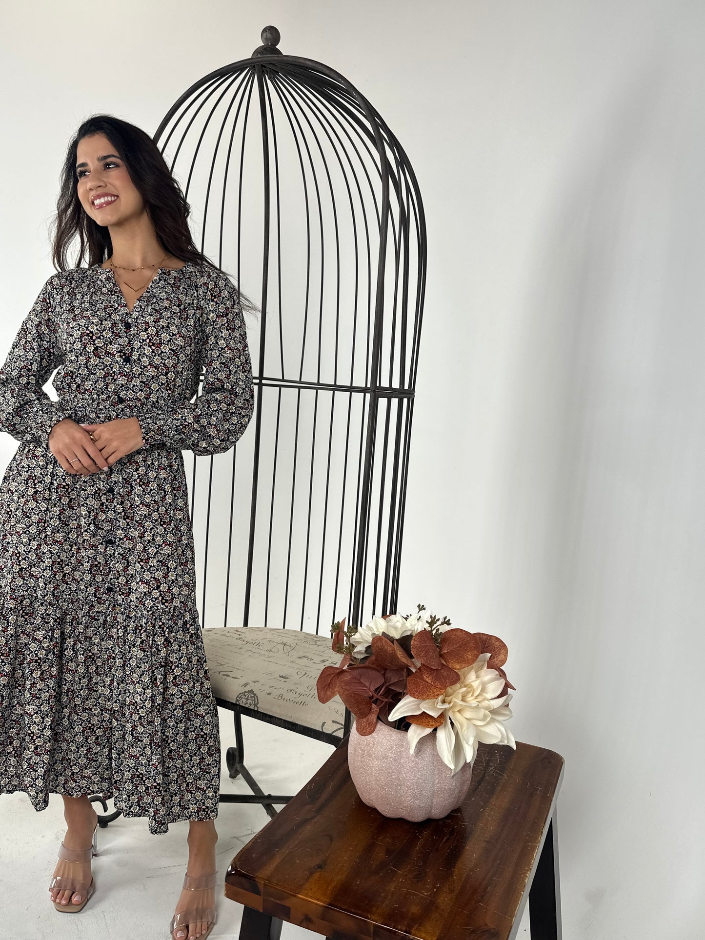 Tiered Midi Dress - available in different color and pattern