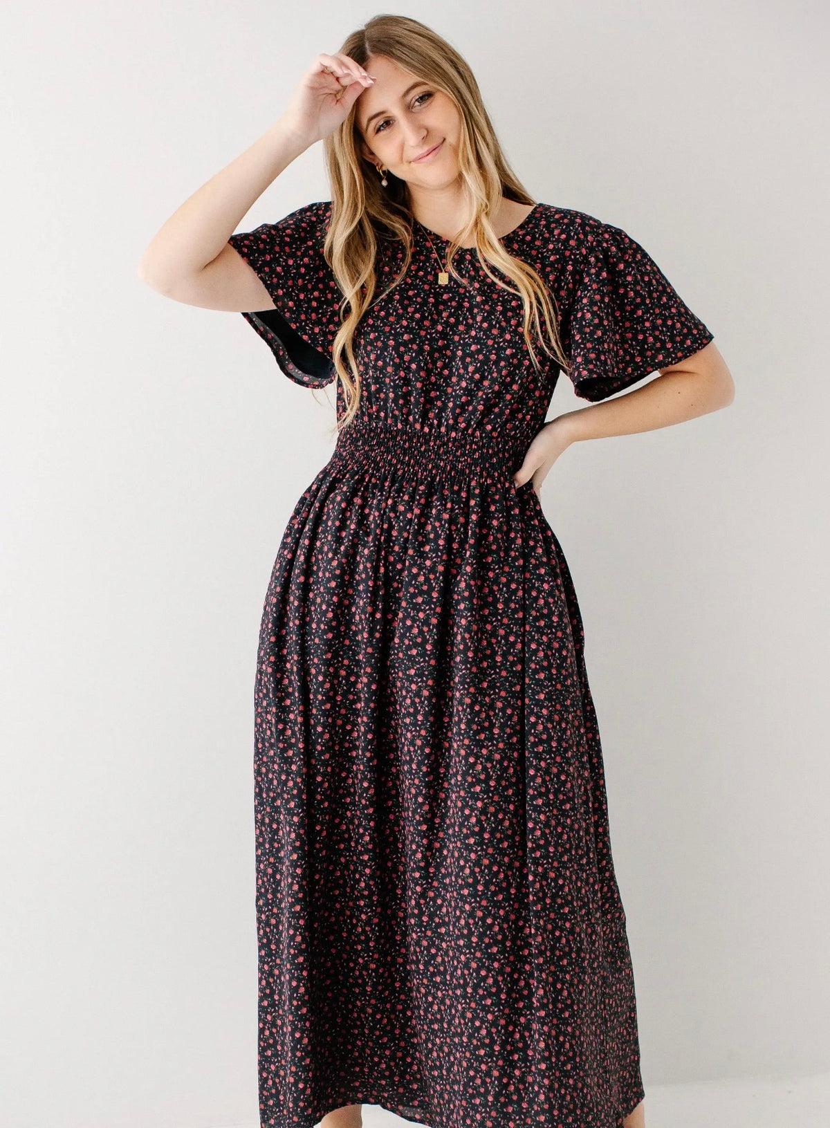 Felicity Rose Print Maxi Dress