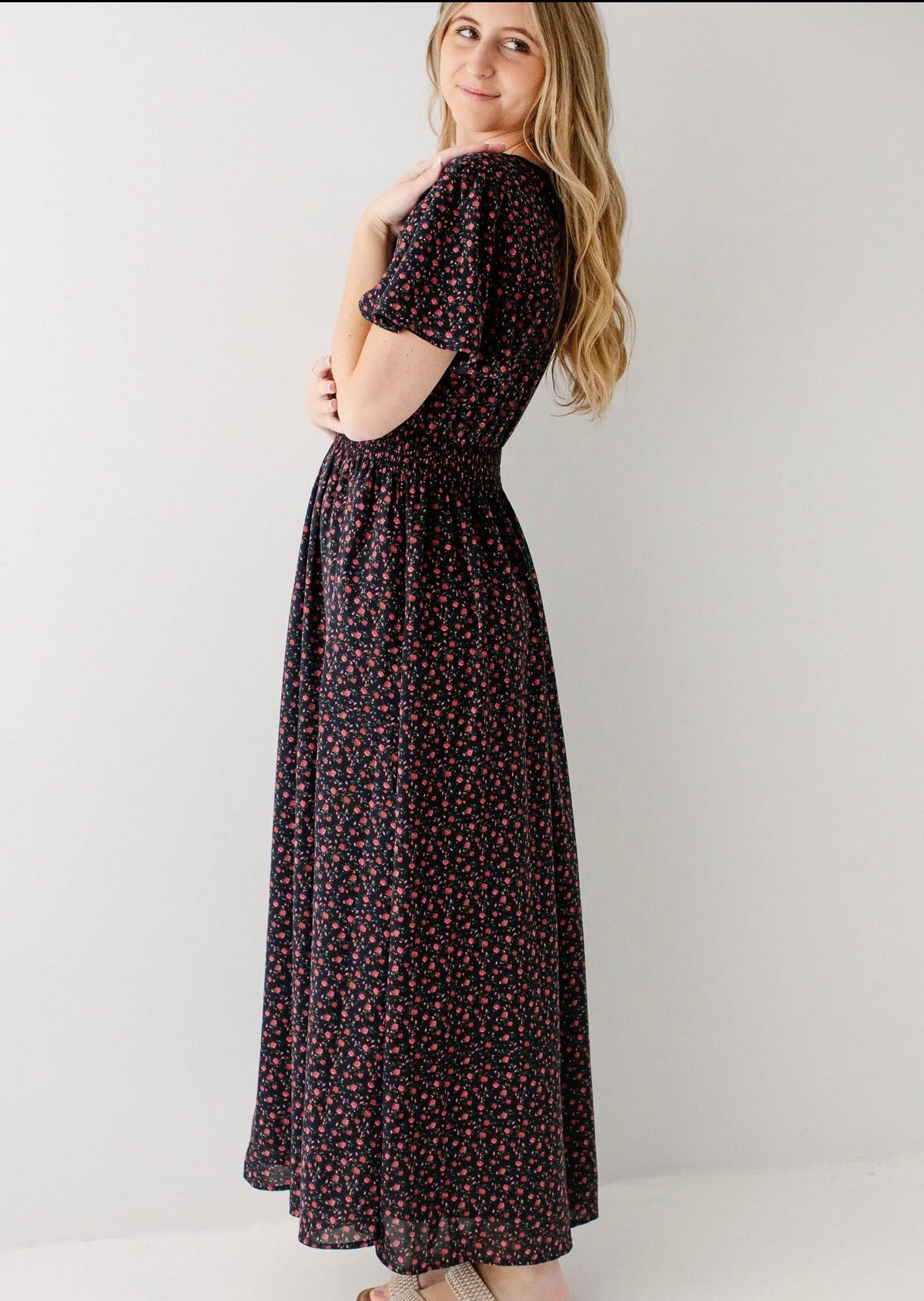 Felicity Rose Print Maxi Dress