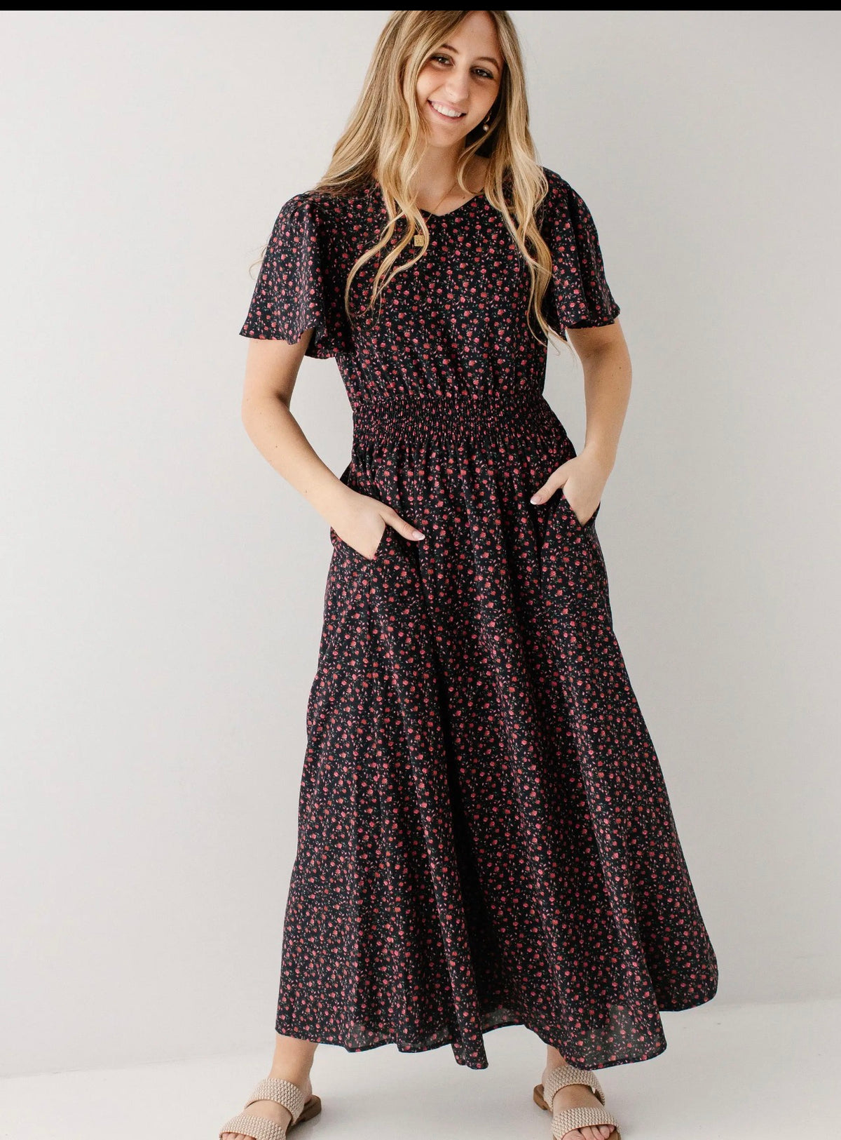 Felicity Rose Print Maxi Dress