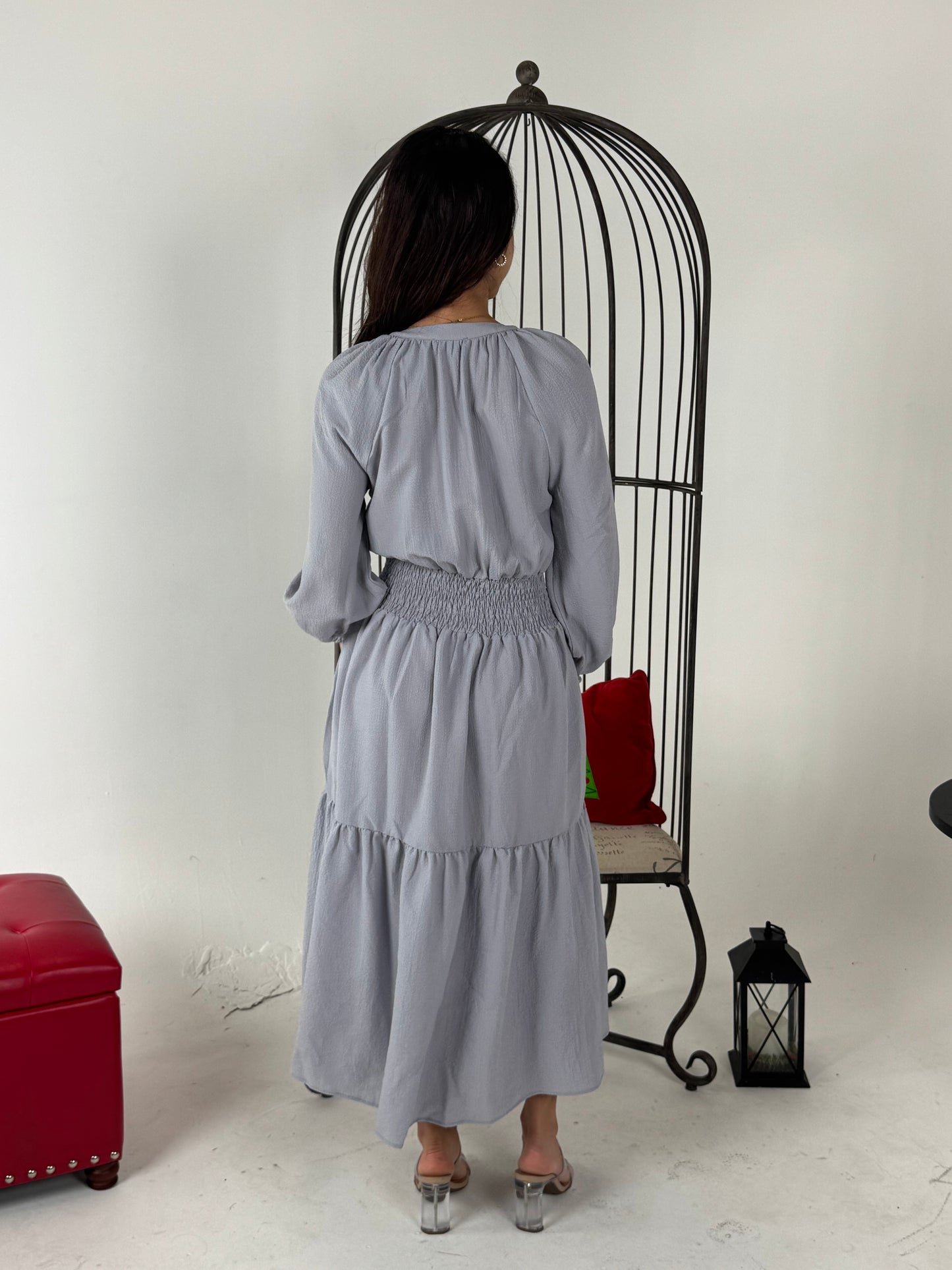 Tiered Midi Dress - available in different color and pattern