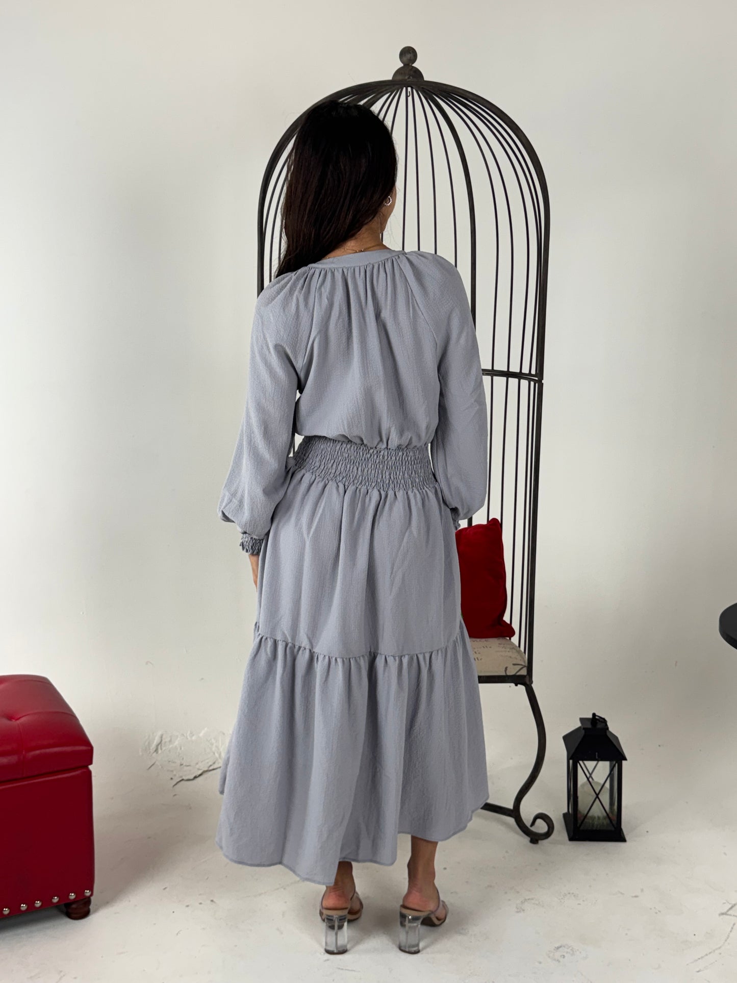 Tiered Midi Dress - available in different color and pattern