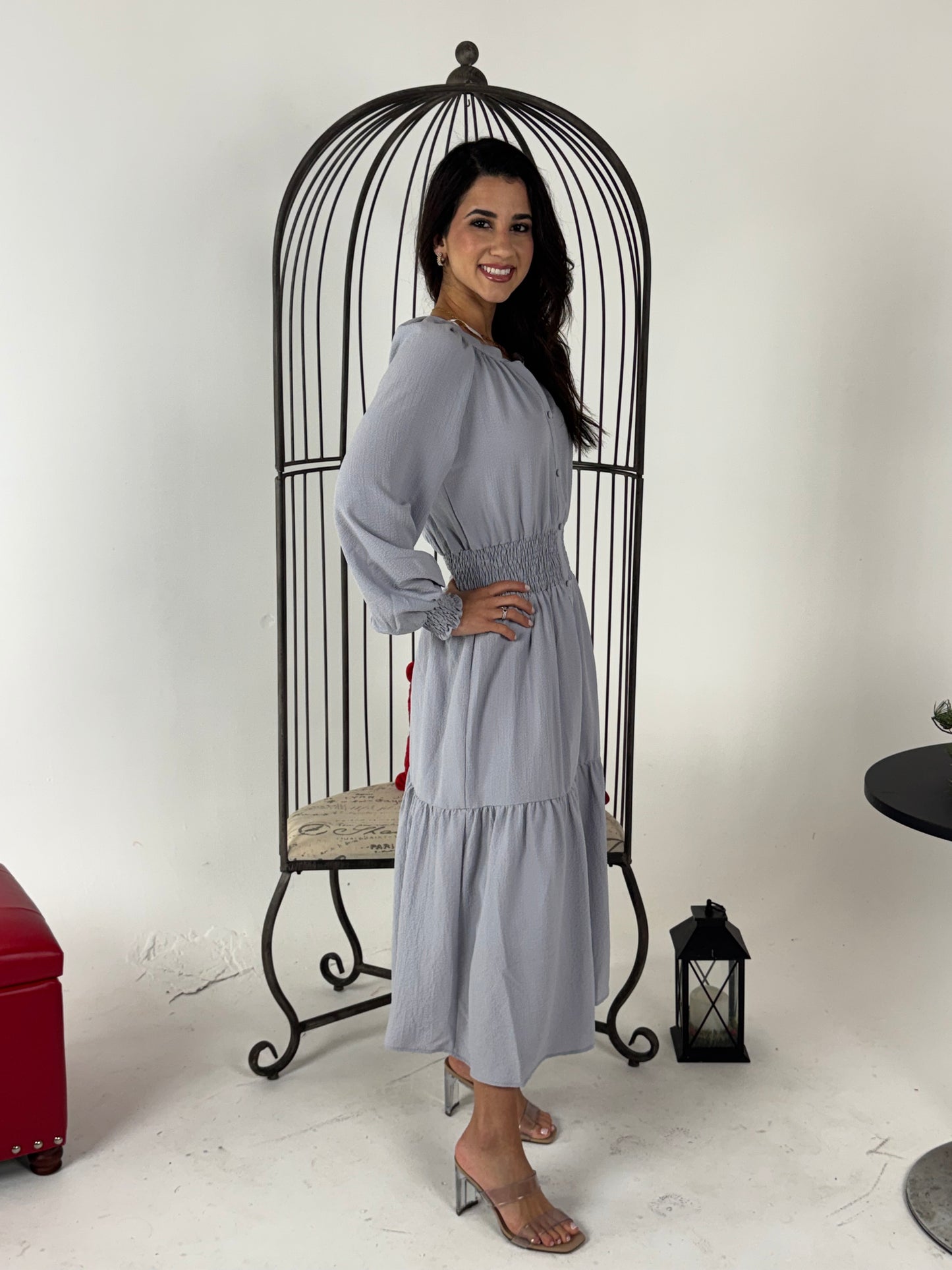 Tiered Midi Dress - available in different color and pattern