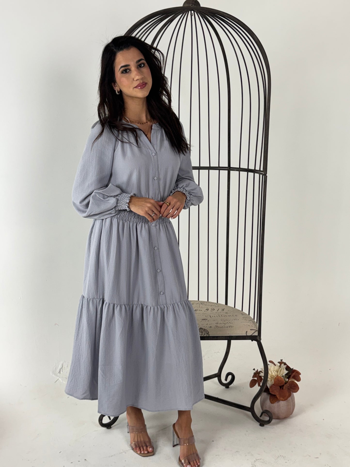 Tiered Midi Dress - available in different color and pattern