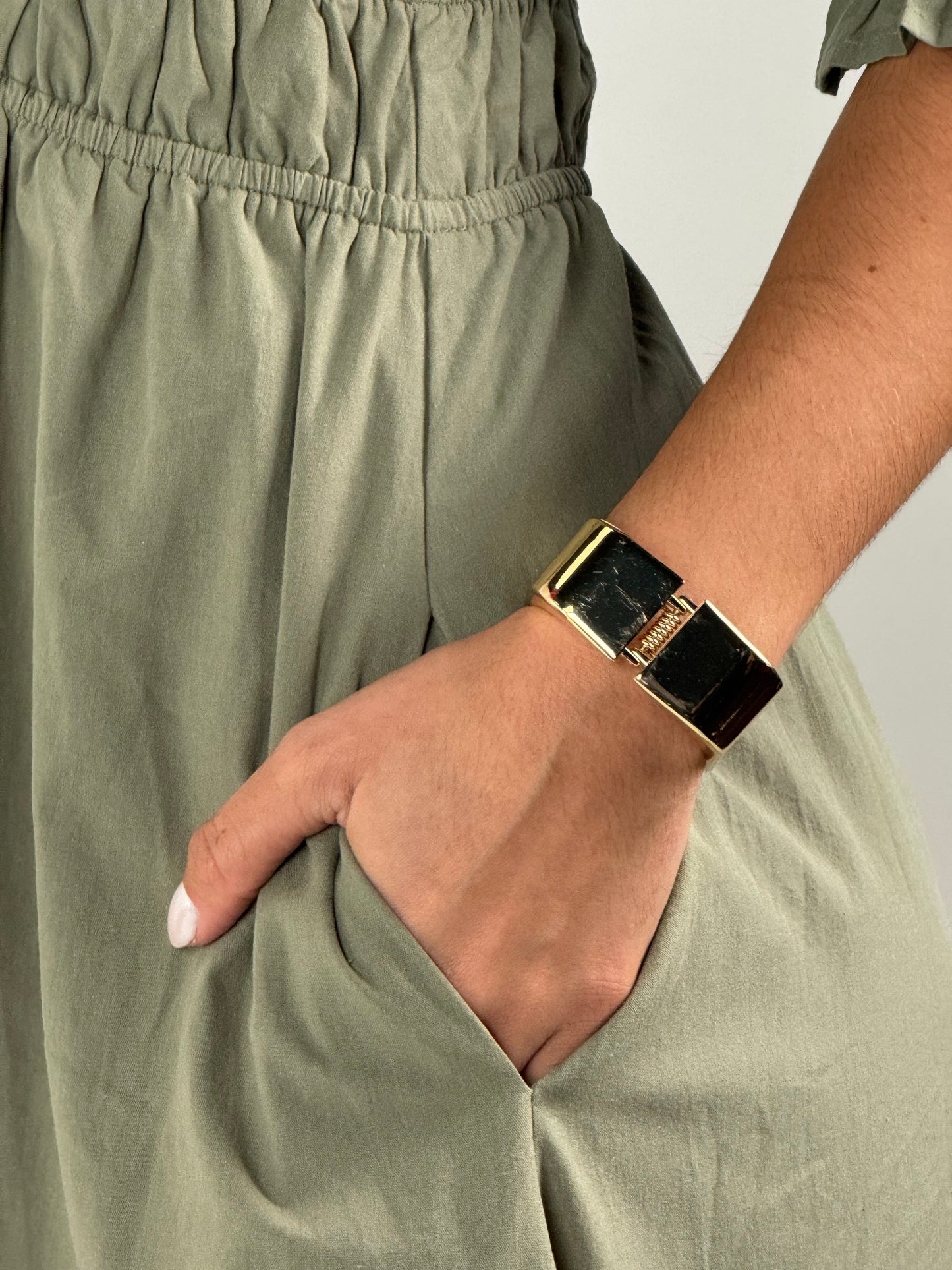 Fitted At Bodice with An A Line Maxi Dress - Vintage Olive